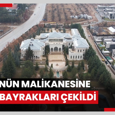 FETÖ’nün Varlık Fonu’na devrilen malikanesine Türk Bayrakları çekildi