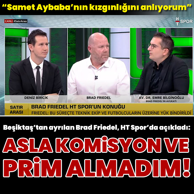 "Asla komisyon ve prim almadım!"