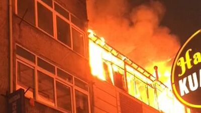 İtfaiye müdahalesinde tüp patladı!