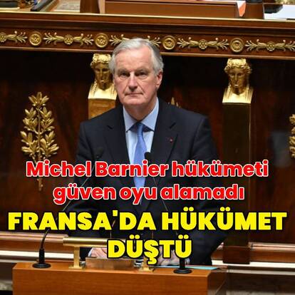 Fransa'da hükümet düştü