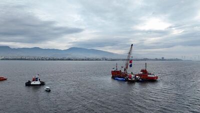 İzmir Körfezi'nde beklenen çalışma başladı