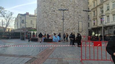 Galata Kulesi'nde üzücü ölüm