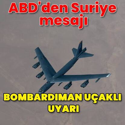 ABD'den uçaklı mesaj