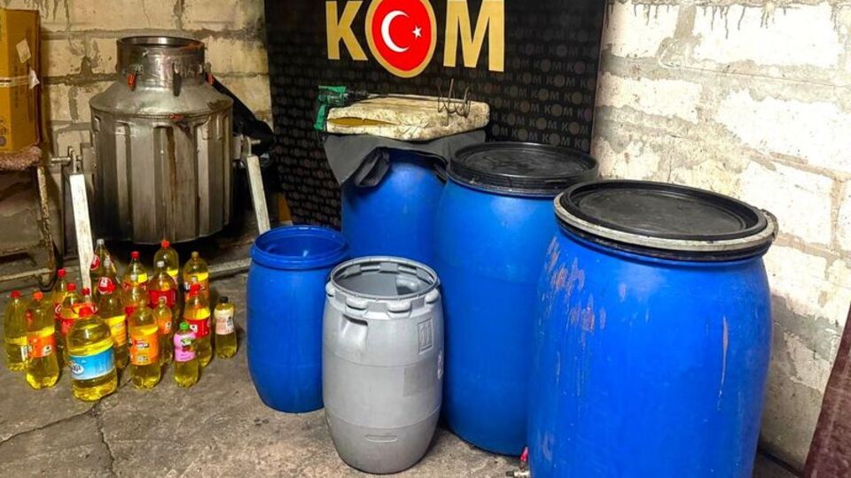 Yalova'da 70 litre sahte alkol ele geçirildi