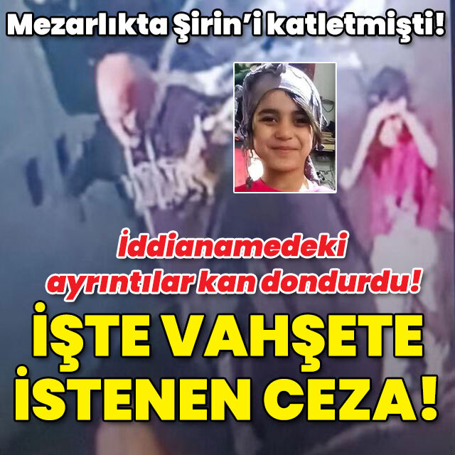 Mezarlıkta Şirin'i katletmişti! İşte vahşete istenen ceza!