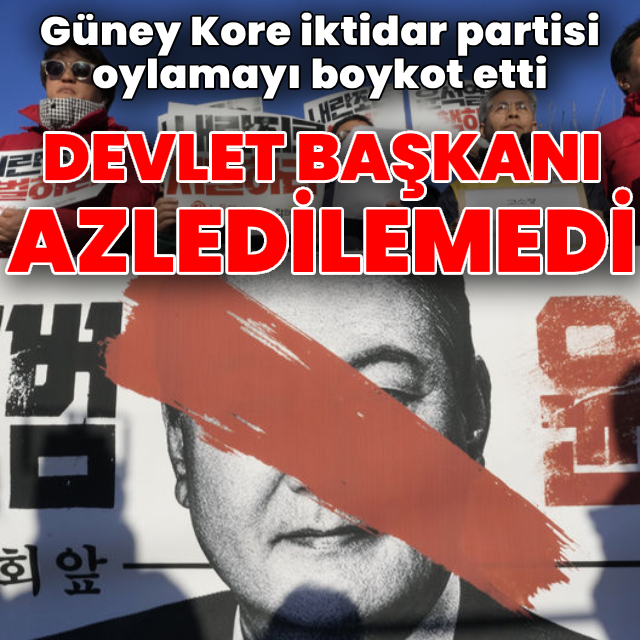 Güney Kore Devlet Başkanı Yoon azledilemedi