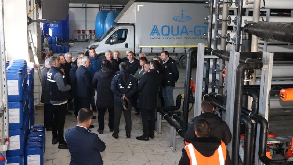 Oltu arıtılmış suya kavuşuyor