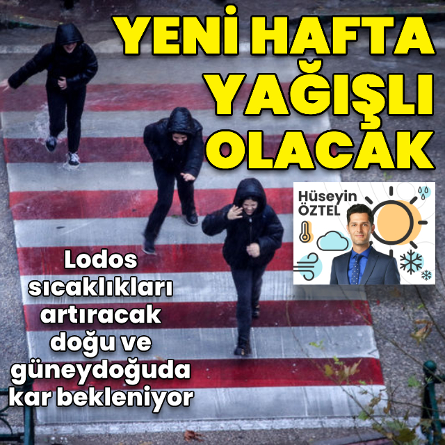Marmara ve Ege'de yağmur, doğuda kar var!