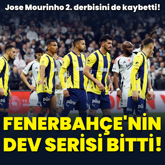 Fenerbahçe'nin tarihi serisi bitti!