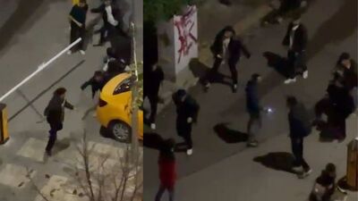 'Elektroşok' ve kemerli kavga kamerada