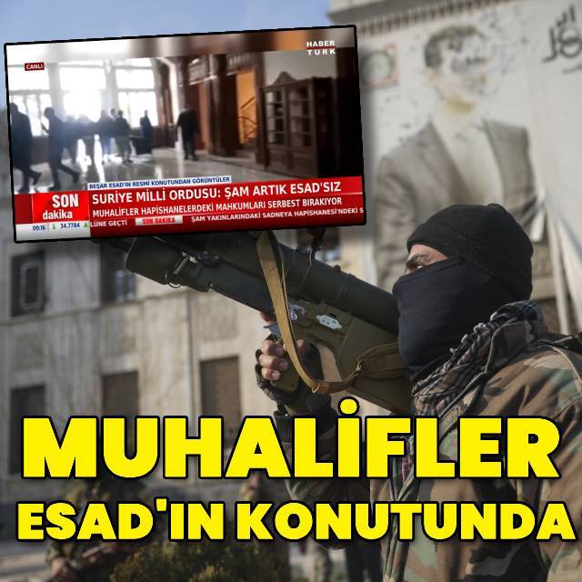 Muhalifler Esad'ın konutunda