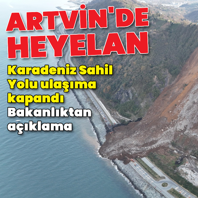 Karadeniz Sahil Yolu ulaşıma kapandı