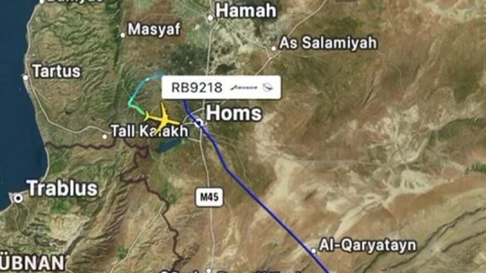 Şam'dan havalanan uçaktan sinyal alınamıyor