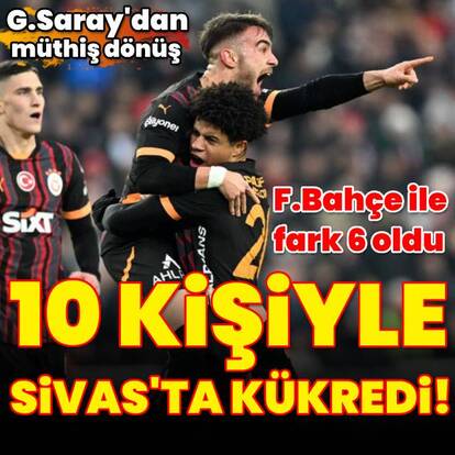Aslan 10 kişiyle Sivas'ta kükredi!