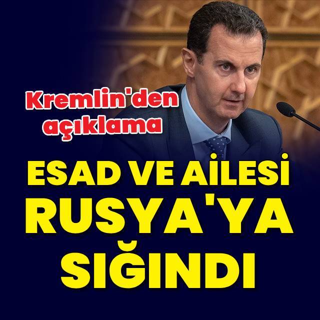 Esad ve ailesi Moskova’ya ulaştı