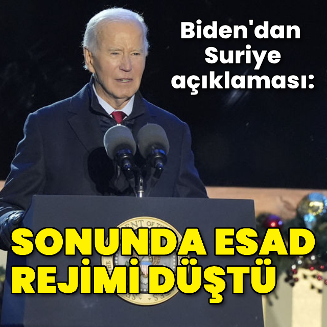 Biden: Sonunda Esad rejimi düştü