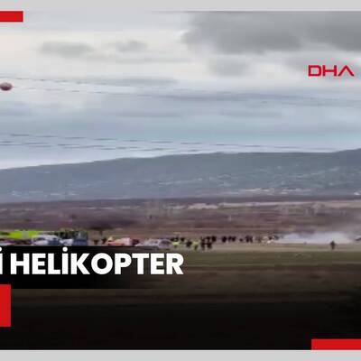 Askeri helikopter düştü