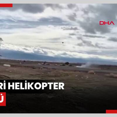 Askeri helikopter düştü