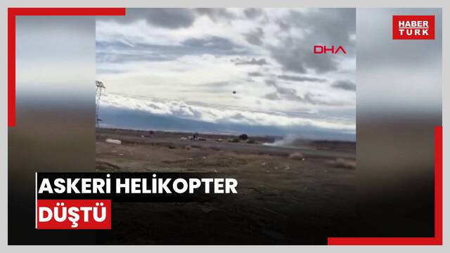  Askeri helikopter düştü