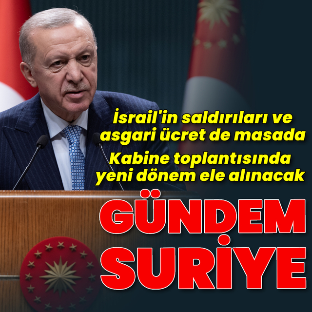 Kabine toplantısı sona erdi