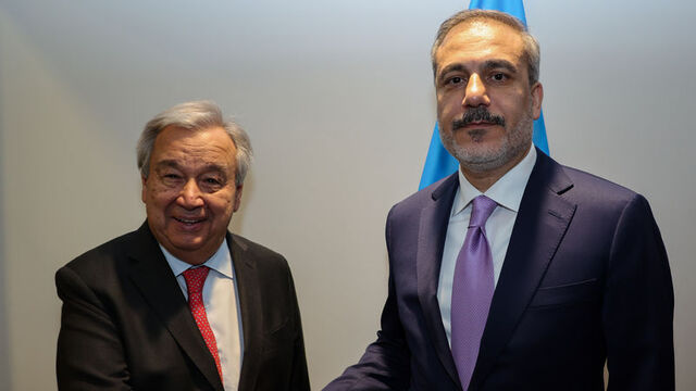 Bakan Fidan, Guterres'le görüştü