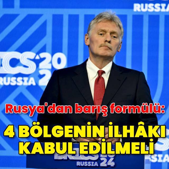 Peskov: Barış belli koşullarda olabilir