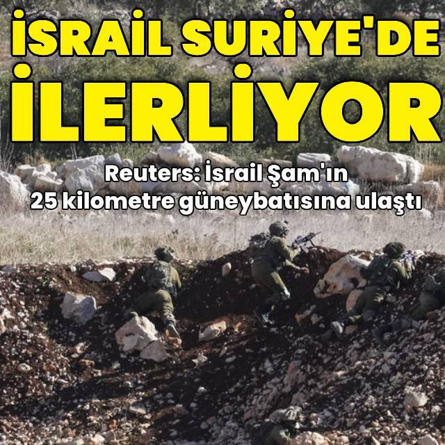 İsrail Suriye'de ilerliyor