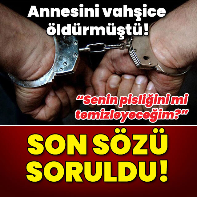 Annesini vahşice öldürmüştü! İşte katil evlada verilen ceza!