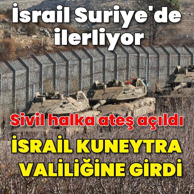 İsrail, Kuneytra Valiliğine girdi