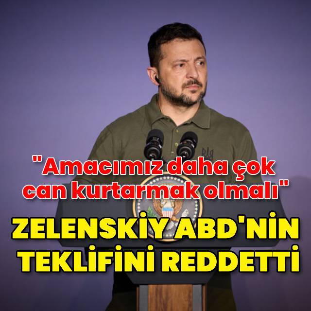 Zelenskiy ABD'nin teklifini reddetti