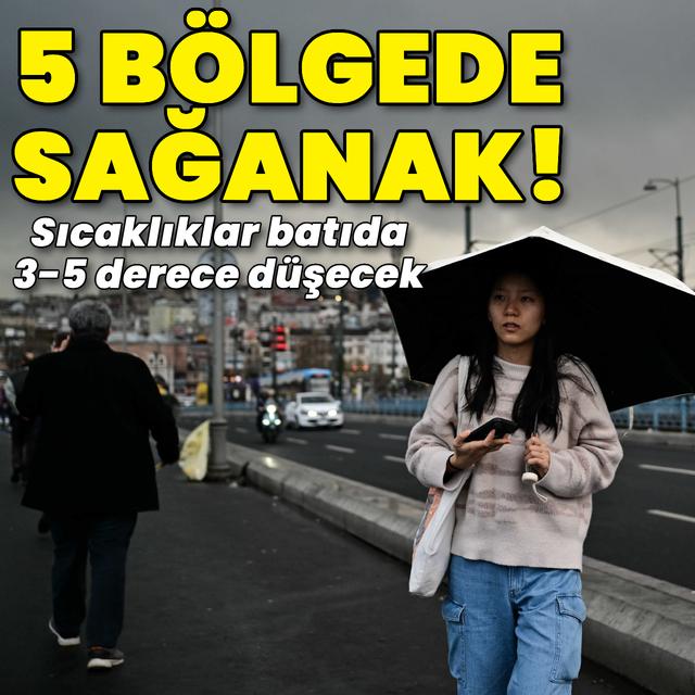 5 bölge için sağanak yağmur uyarısı