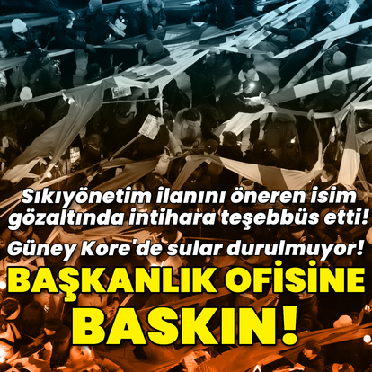Güney Kore'de Devlet Başkanlığı Ofisine polis baskını