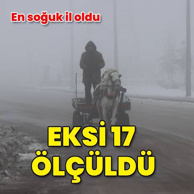 Eksi 17 ile en soğuk il oldu