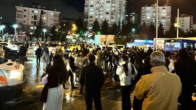 Ankara'da metroda yangın