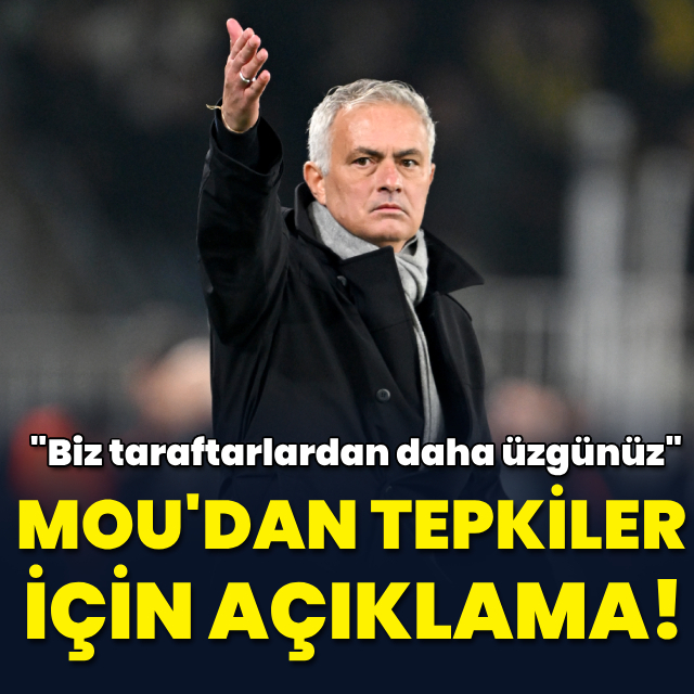 Mourinho'dan tepkiler için açıklama!