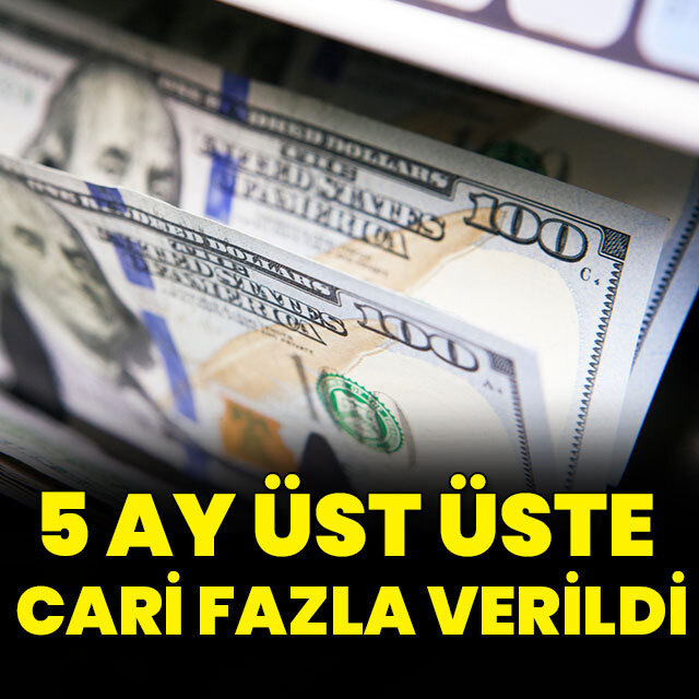 Beş ay üst üste cari fazla verildi