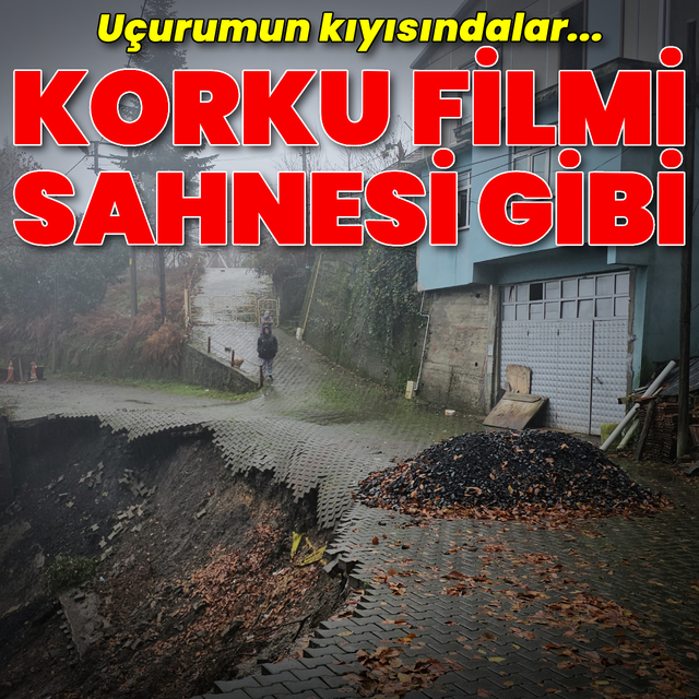 Korku filmi sahnesi gibi!