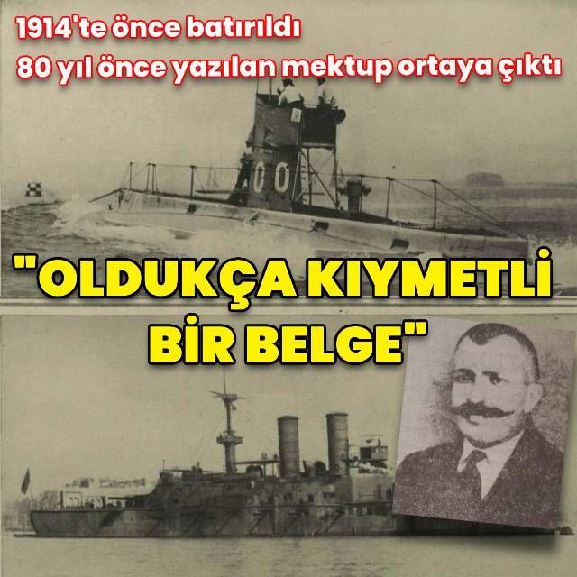 110 yıl önce batırılmıştı: Mürettebatının mektubu ortaya çıktı