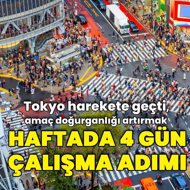 Tokyo'dan haftada 4 gün çalışma adımı