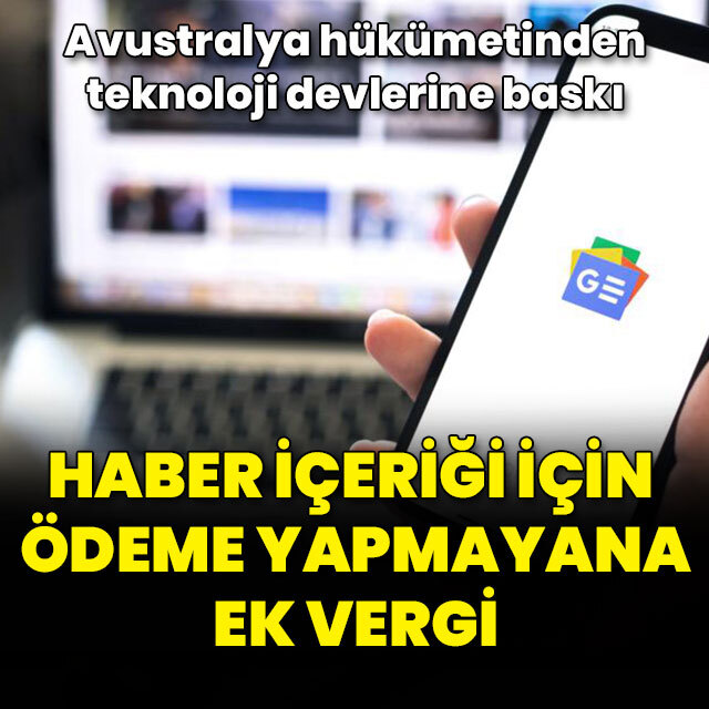Haber içeriği için ödeme yapmayana ek vergi
