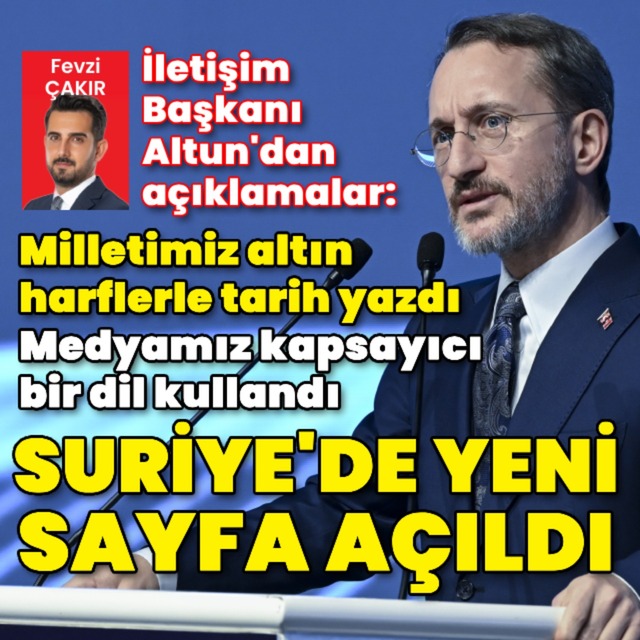 Fahrettin Altun'dan açıklamalar