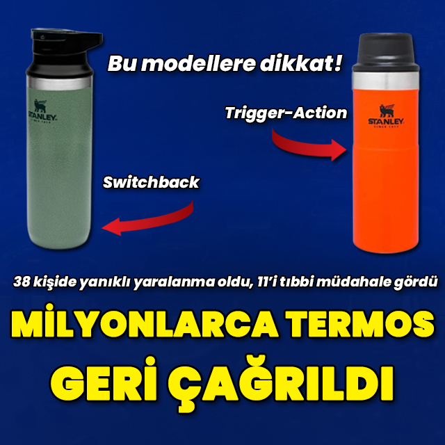 Dünyaca ünlü markanın milyonlarca termosu geri çağrıldı