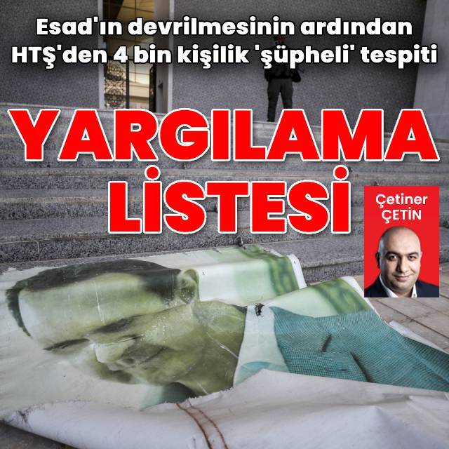 Suriye'de 4 bin kişilik 'yargılama' listesi