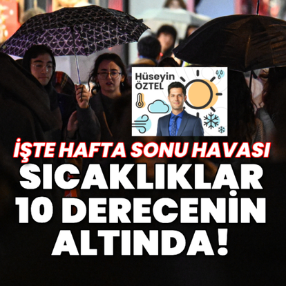 Hafta sonu havası! Sıcaklıklar 10 derecenin altında