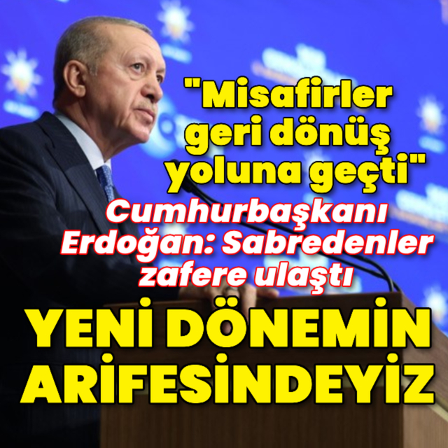 Cumhurbaşkanı Erdoğan'dan açıklamalar