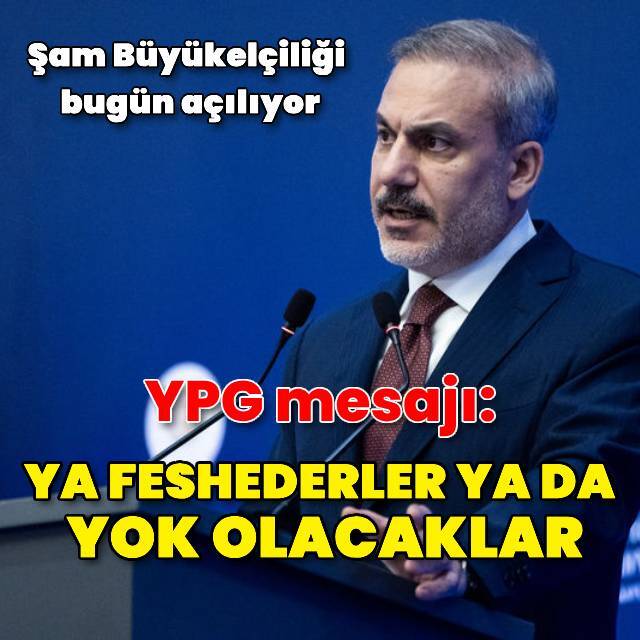 Bakan Fidan: YPG kendini feshetmek zorunda