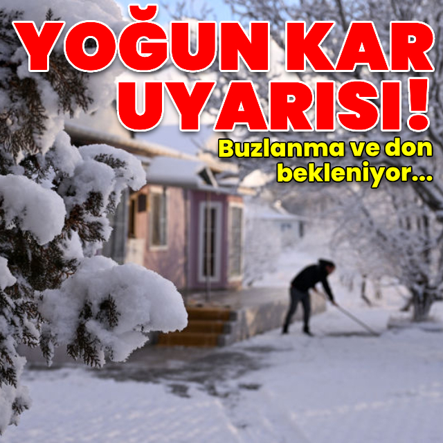 Yoğun kar var!
