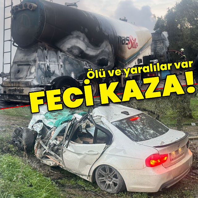 Feci kaza! Tankere çarptı!