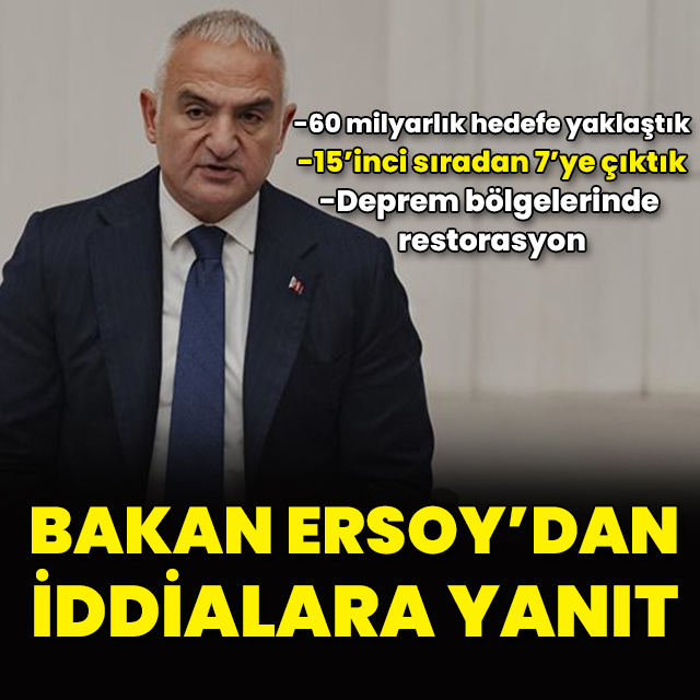 Bakan Ersoy'dan iddialara yanıt