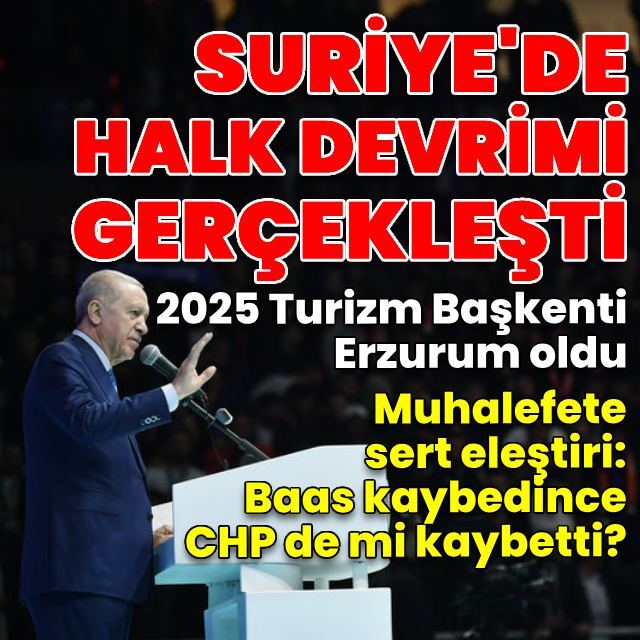 "Suriye'de bir halk devrimi gerçekleşti"